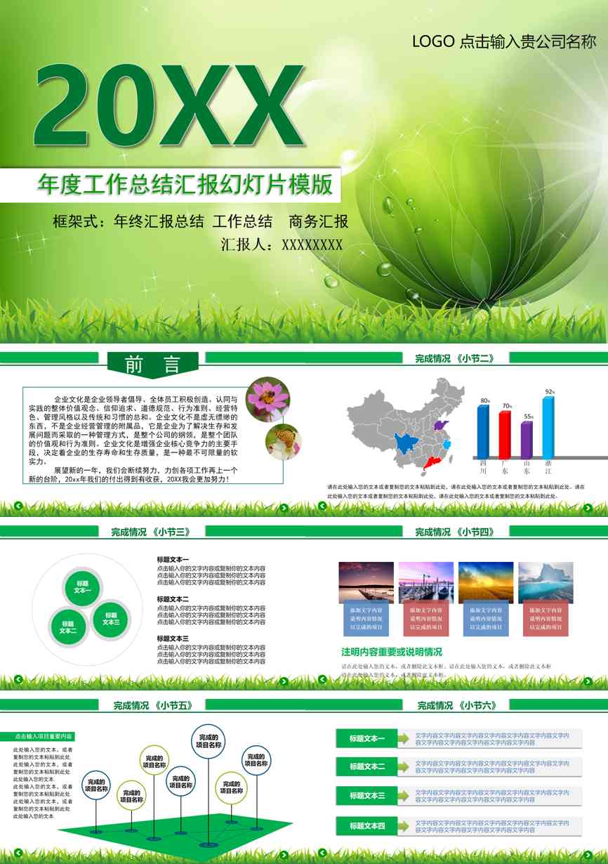 年终总结汇报 (261)年终总结PPT模板